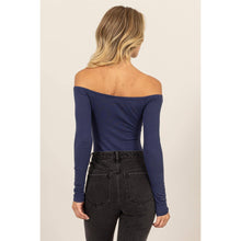 Load image into Gallery viewer, Off Shoulder Long Sleeve Bodysuit