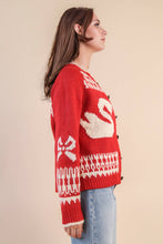 Load image into Gallery viewer, Oversized Graphic Casual Knit Sweater Cardigan