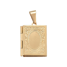 Load image into Gallery viewer, Gold Book Locket