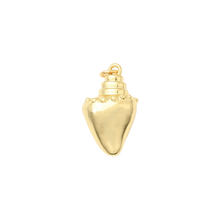 Load image into Gallery viewer, Gold Conch Shell Charm