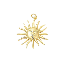 Load image into Gallery viewer, Groovy Sun Face Charm