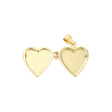 Load image into Gallery viewer, Pearl Inlay Gold Heart Locket