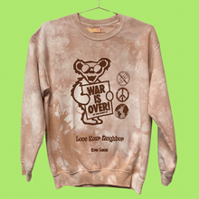 Load image into Gallery viewer, War is Over Light Brown Crewneck