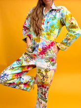 Load image into Gallery viewer, Hand painted & Tie Dyed Unisex Collab Coveralls