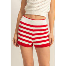 Load image into Gallery viewer, Fitted Striped Knit Shorts
