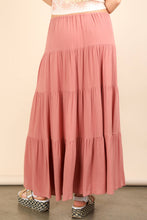 Load image into Gallery viewer, Tiered Layers Woven Midi Skirt
