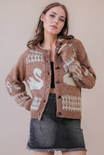 Load image into Gallery viewer, Oversized Graphic Casual Knit Sweater Cardigan
