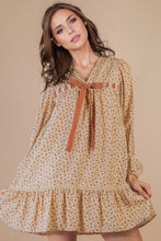 Load image into Gallery viewer, Floral Printed Front Bow Mini Dress
