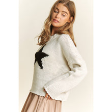 Load image into Gallery viewer, EVERYDAY CLASSIC LOOSE FIT STAR CROP SWEATER PULLOVER
