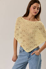 Load image into Gallery viewer, OPENWORK DETAIL SWEATER PONCHO
