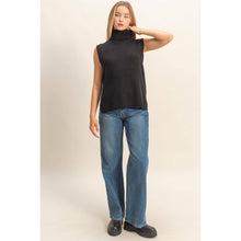 Load image into Gallery viewer, Sleeveless Turtleneck Sweater Vest
