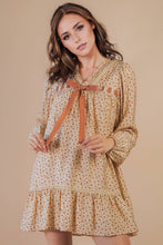 Load image into Gallery viewer, Floral Printed Front Bow Mini Dress
