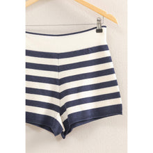 Load image into Gallery viewer, Fitted Striped Knit Shorts

