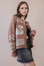 Load image into Gallery viewer, Oversized Graphic Casual Knit Sweater Cardigan
