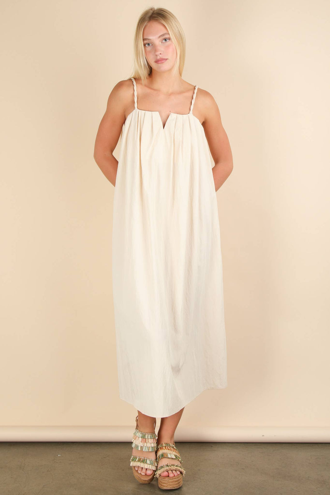 Woven Midi Dress