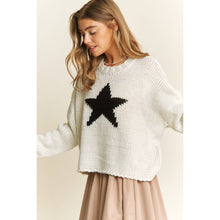 Load image into Gallery viewer, EVERYDAY CLASSIC LOOSE FIT STAR CROP SWEATER PULLOVER
