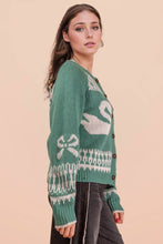 Load image into Gallery viewer, Oversized Graphic Casual Knit Sweater Cardigan
