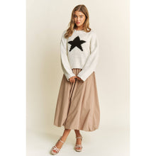 Load image into Gallery viewer, EVERYDAY CLASSIC LOOSE FIT STAR CROP SWEATER PULLOVER
