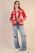 Load image into Gallery viewer, Oversized Graphic Casual Knit Sweater Cardigan
