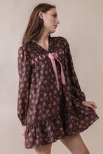 Load image into Gallery viewer, Floral Printed Front Bow Mini Dress
