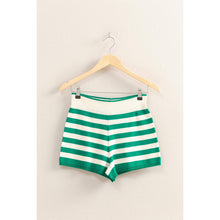 Load image into Gallery viewer, Fitted Striped Knit Shorts
