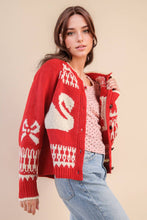 Load image into Gallery viewer, Oversized Graphic Casual Knit Sweater Cardigan
