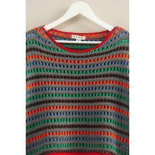 Load image into Gallery viewer, Multi Color Stripe Oversized Sweater
