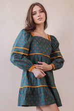 Load image into Gallery viewer, Printed Ruffle Detail Mini Dress
