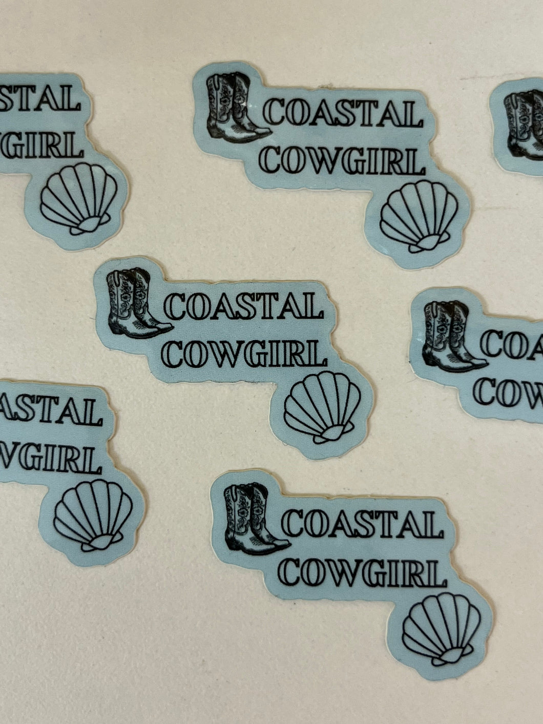 Coastal cowgirl sticker