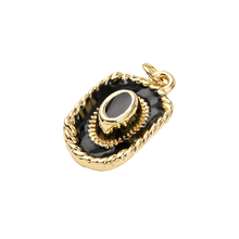 Load image into Gallery viewer, Black Cowboy Hat Charm

