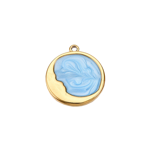 Blue Moon Gold Charm