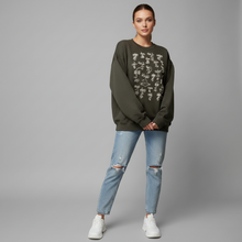 Load image into Gallery viewer, Trillion Faces Black Crewneck
