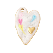 Load image into Gallery viewer, Colorful Funky Heart Pendant
