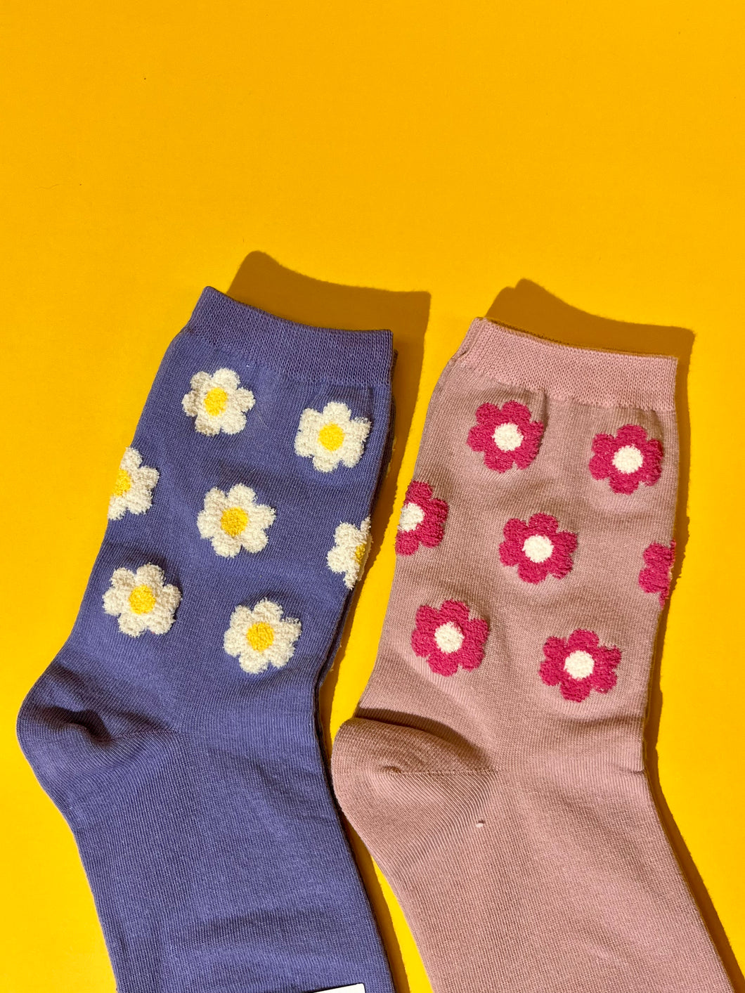 Flower power crew socks