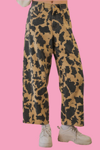 Load image into Gallery viewer, Cow Printed Barrel Pants
