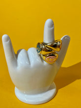 Load image into Gallery viewer, Evil eye adjustable ring
