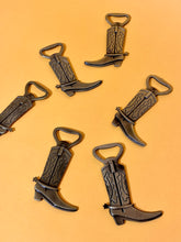 Load image into Gallery viewer, Cowgirl boot bottle opener
