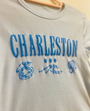 Load image into Gallery viewer, Blue Charleston Puff Baby Tee
