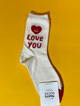 Load image into Gallery viewer, Love you crew socks
