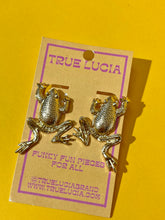 Load image into Gallery viewer, Gold Froggie Earrings
