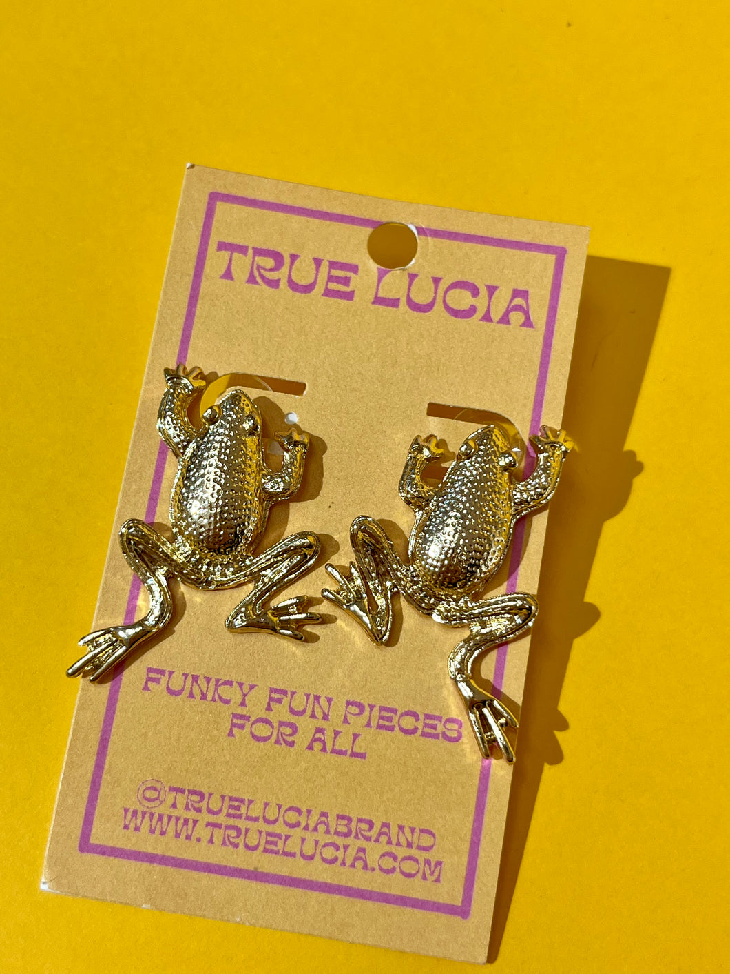Gold Froggie Earrings