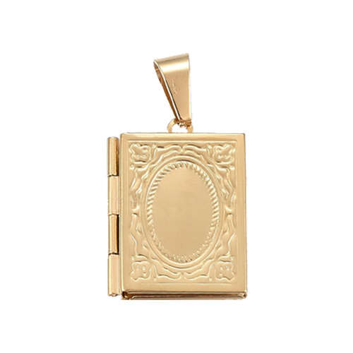 Gold Book Locket