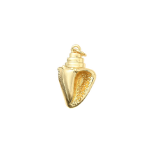 Load image into Gallery viewer, Gold Conch Shell Charm
