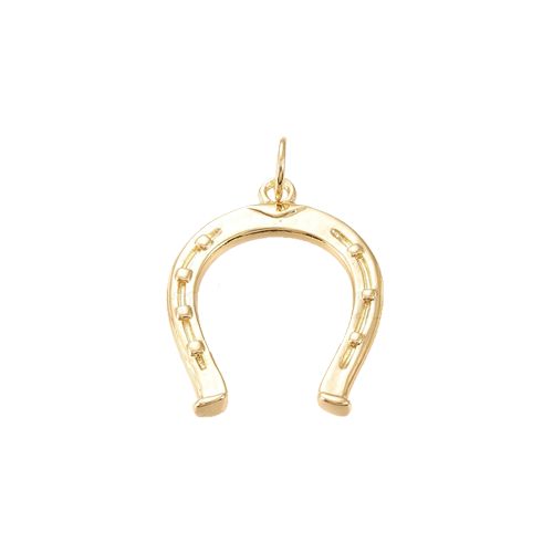 Gold Horseshoe Charm