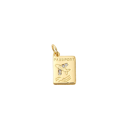 Gold Passport Charm