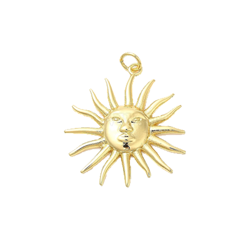 Groovy Sun Face Charm