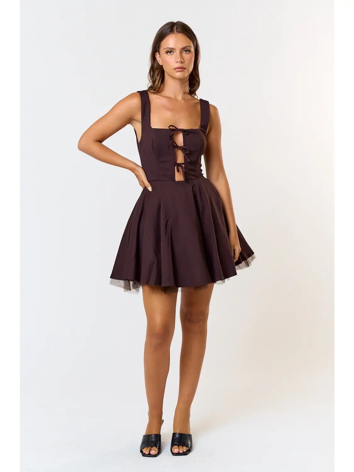 dark brown baby girl dress Fall Winter Heirloom Smocked Brown Dress for Girls