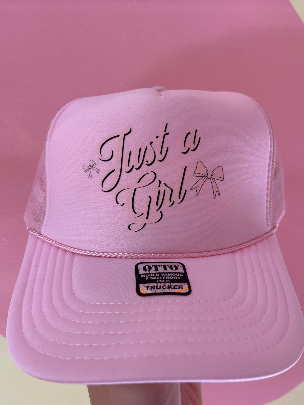 Just a girl trucker hat