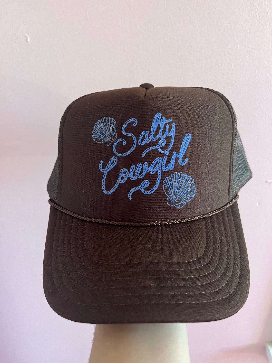 Salty cowgirl trucker hat
