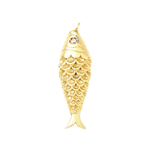 Load image into Gallery viewer, Large Gold Fish Charm
